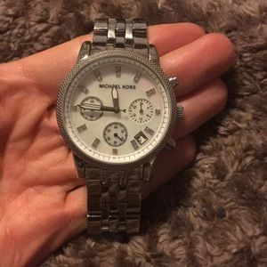 Michael Kors mother of pearl watch